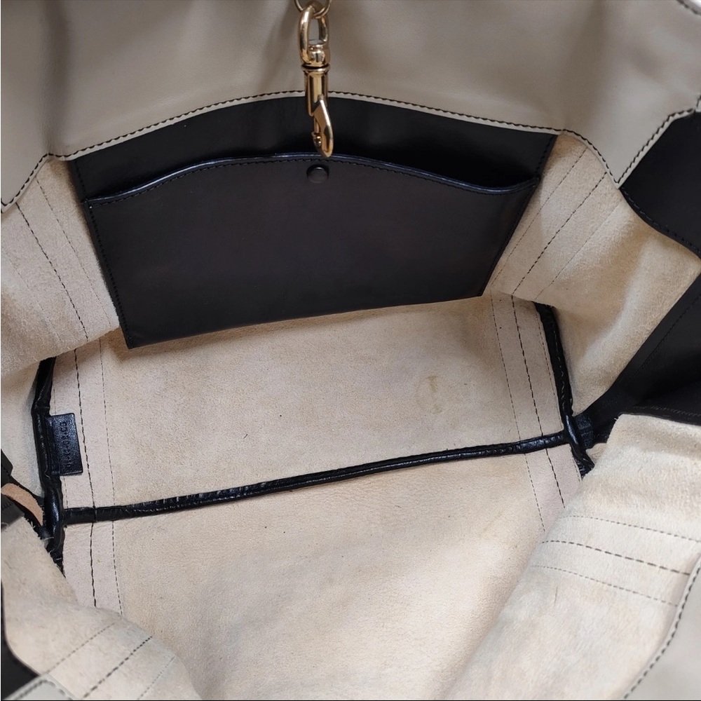 Chloe Chloé Alison Black and Pink Tote Bag - Picture 8 of 14